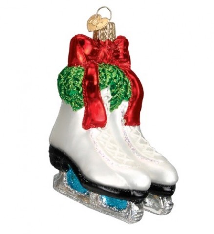 NEW - Old World Christmas Glass Ornament - Holiday Skates